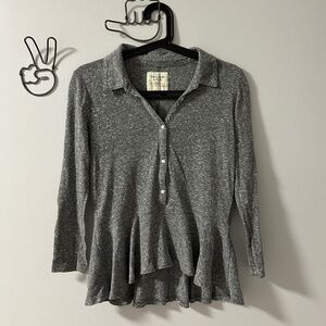 Abercrombie & Fitch Peplum Style Top